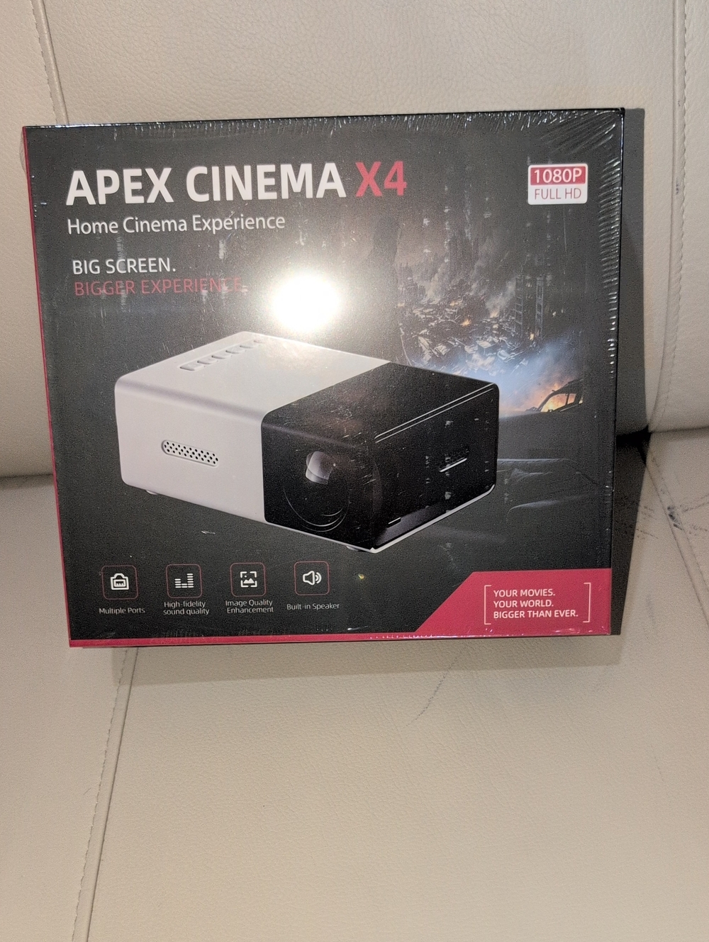 Apex Cinema X4 Home Cinema Experience Projector - 1080P Full HD